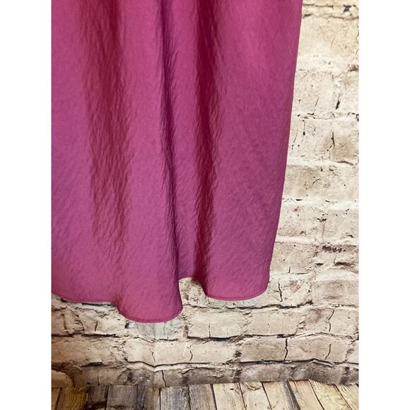 Linea Donatella Nightgown Womens‎ Medium Berry Satin & Lace Babydoll Romantic - Picture 9 of 15